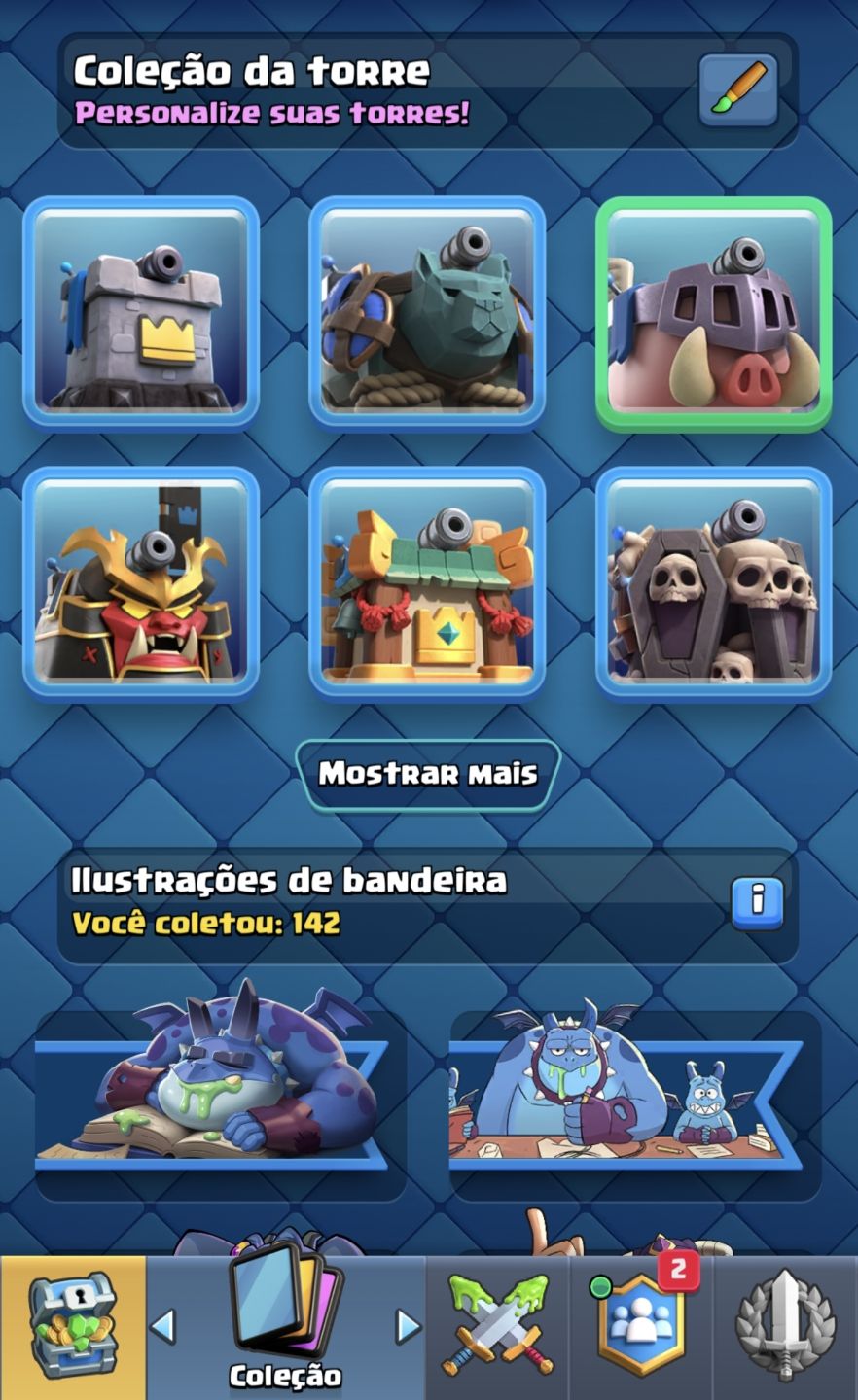 CONTA CLASH ROYALE END-GAME (10 ANOS) 14.000+ TROFÉUS | TORRE LV 16