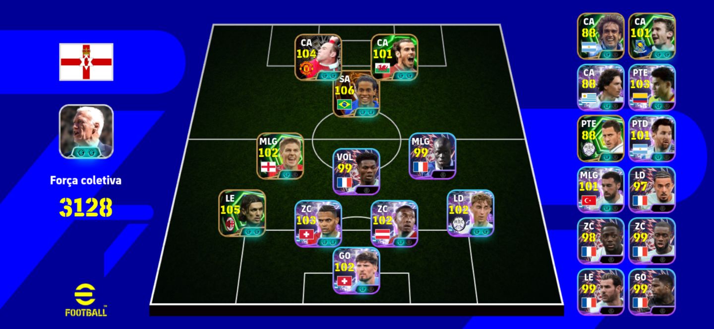 Conta Com Ronaldnho Big Time Maldini Rooney E Pack Da França