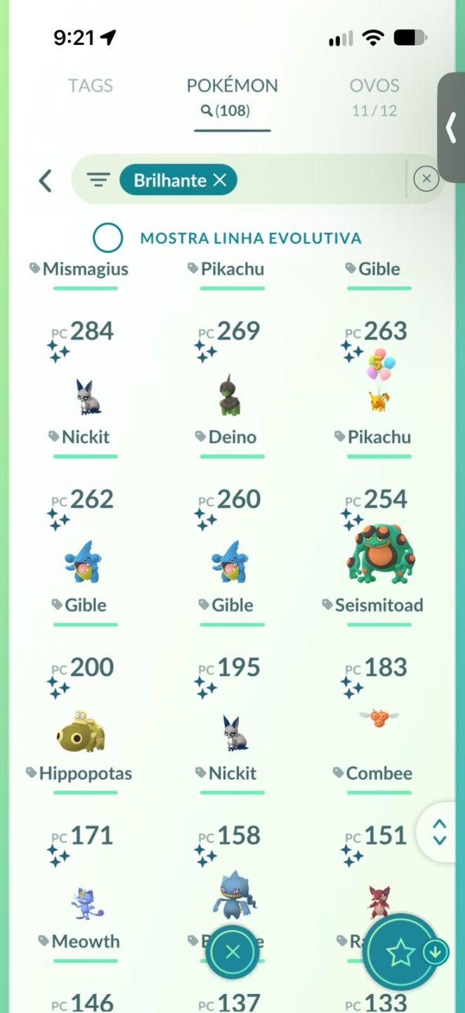 Conta de Pokemon muitos raros level 66