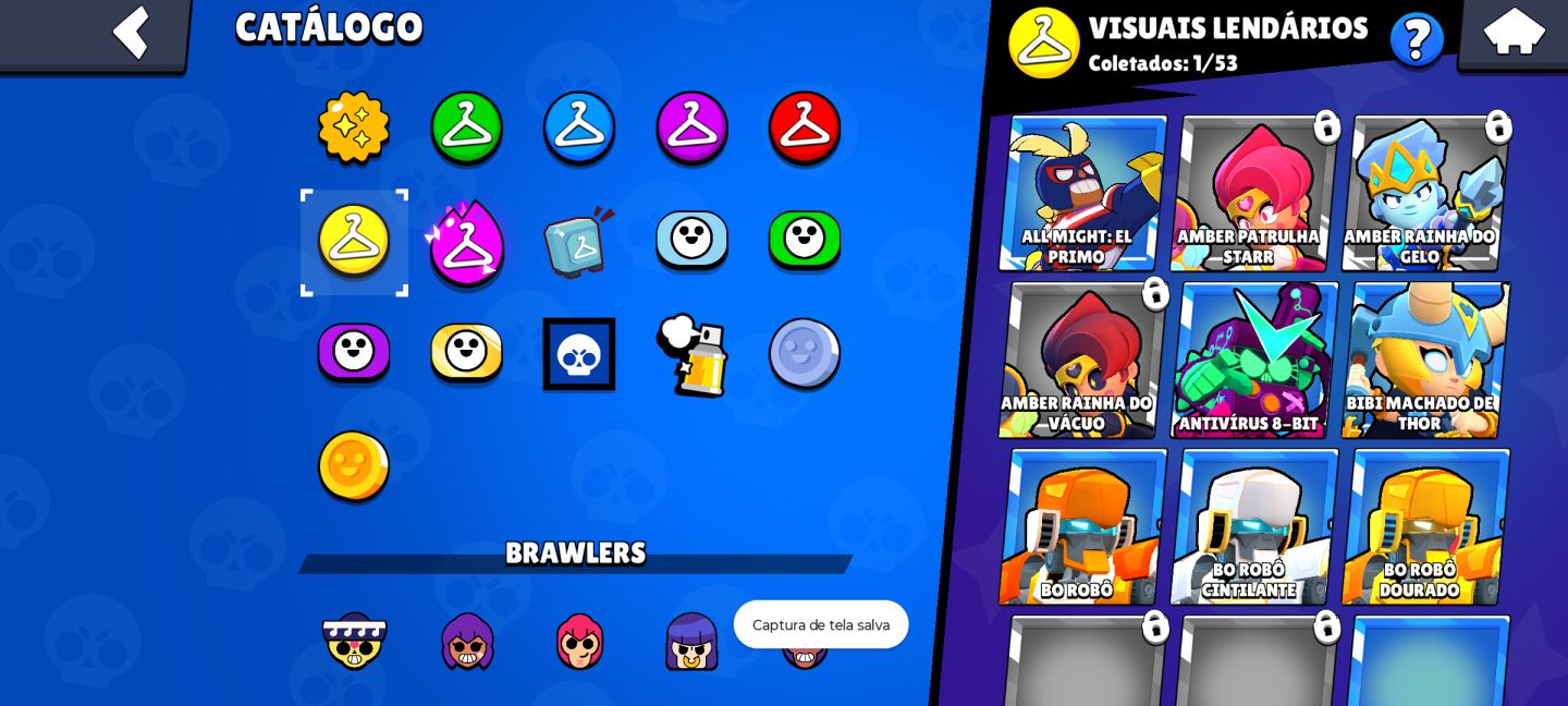 CONTA DE BRAWL STARS COM O PASSE COMPRADO