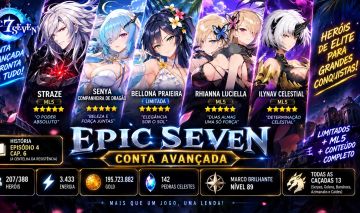 Epic Seven Conta Avançada | Vários ML5 + Limitados | Straze | Todas Caçadas 13