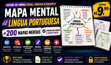 Mapa Mental de Língua Portuguesa | +200 Mapas Mentais | PDF | ENEM | Concursos