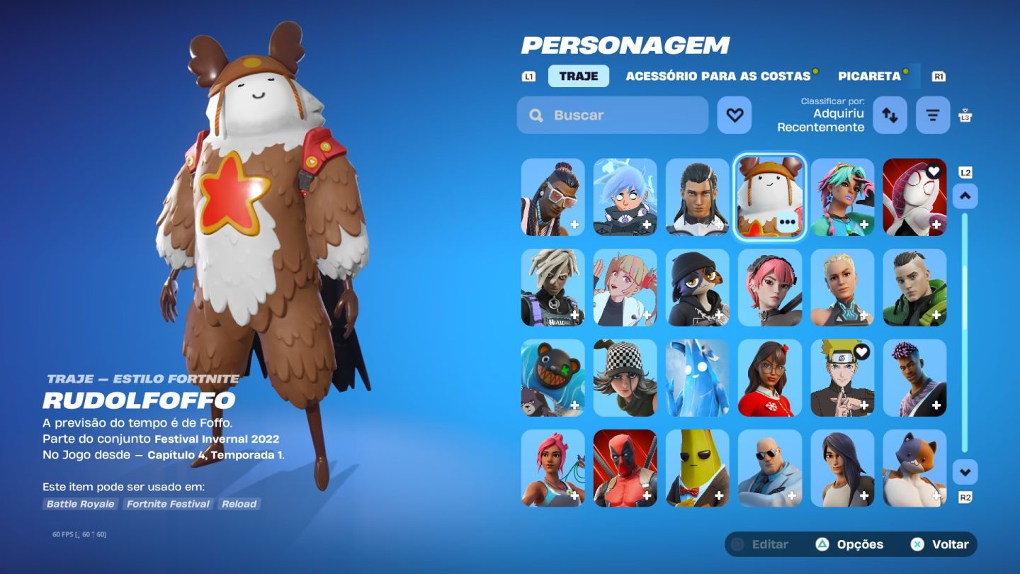 Conta Og com a Temporada 4,5,6,7,2 Full com Mais de 100 Skins
