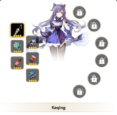 Conta Genshin Impact AR 31 | Keqing Lv.40 e Traveler Lv.60 | Email Não vinculado
