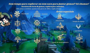 (Serviços Genshin) oculos | baús | exploração | farm
