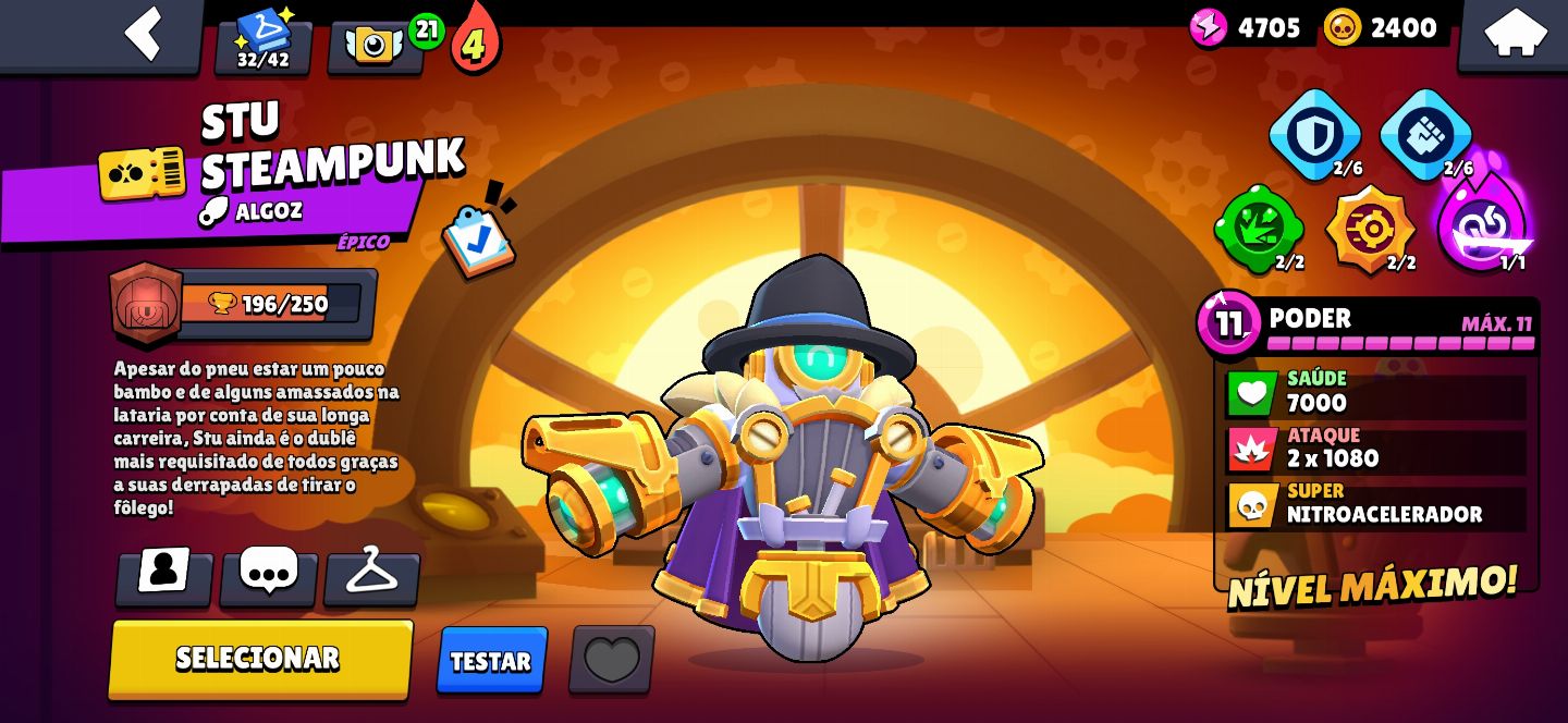 Conta Brawl Stars antiga 40+ troféus 100+ brawlers