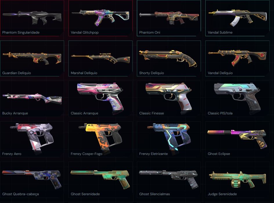 CONTA SMURF VALORANT 29 SKINS +1 FACA SEM ELO