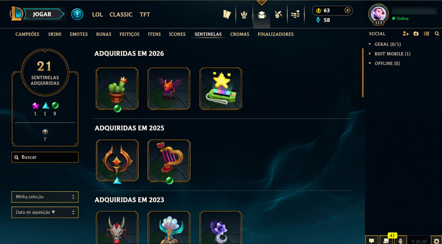 CONTA RARA LEAGUE OF LEGENDS 2014