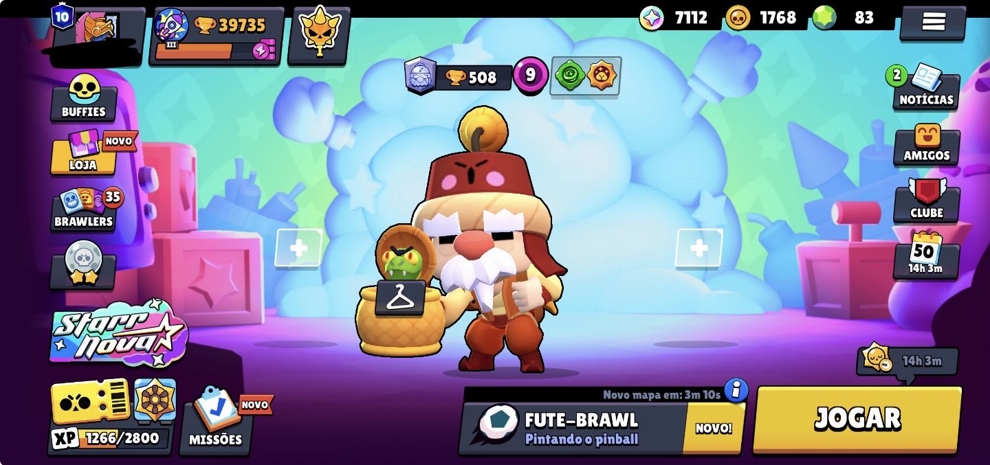 CONTA BRAWL STAR DE COLECIONADOR