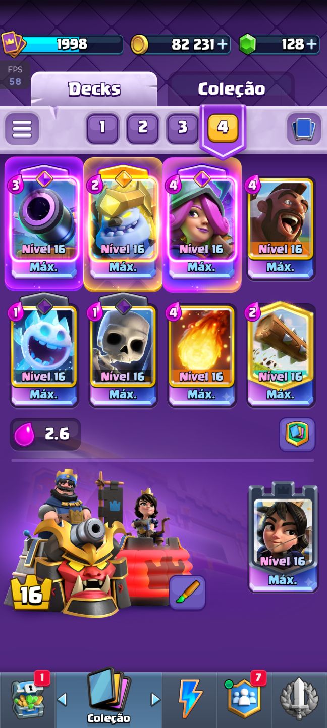 Conta Clash Royale 9 anos