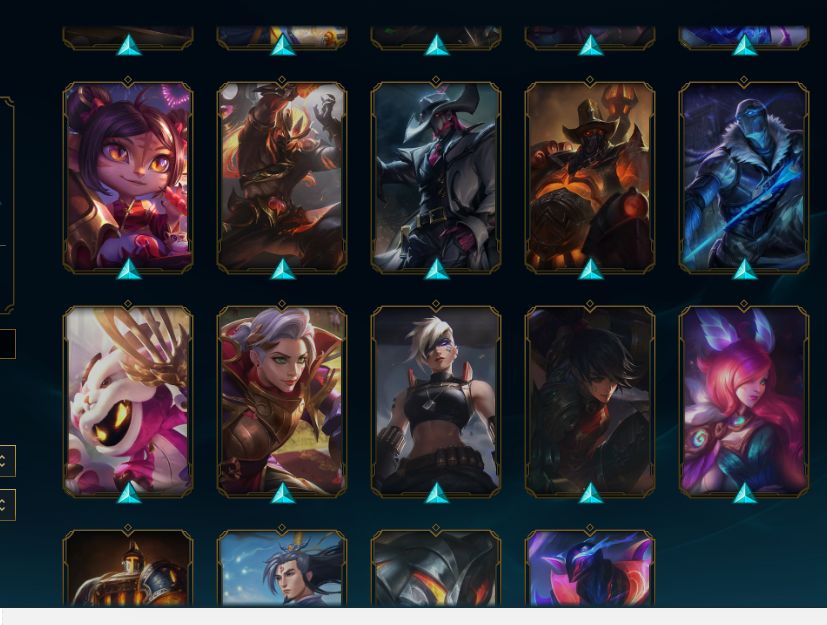 CONTA - CORKI OVNI + KAYLE JUÍZA + VITORIOSAS | 292 SKINS | TODOS OS CAMPEÕES