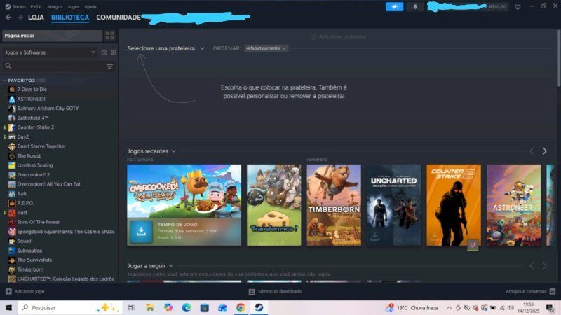 CONTA STEAM COM MUITOS JOGOS ( DAY Z , RUST , CS , RAFT , THE FOREST )