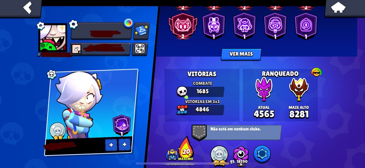 Conta de Brawl rara de 2019(Jessie dragão)