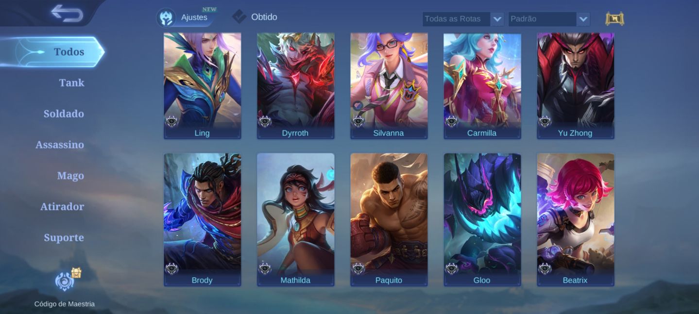 CONTA MLBB FA | 78 SKINS | NATALIA COLLECTOR | TIGREAL LIGHTBORN | 63 HERÓIS