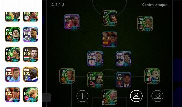 Conta efootball com pelé Gullit Puskas e Shmeichel