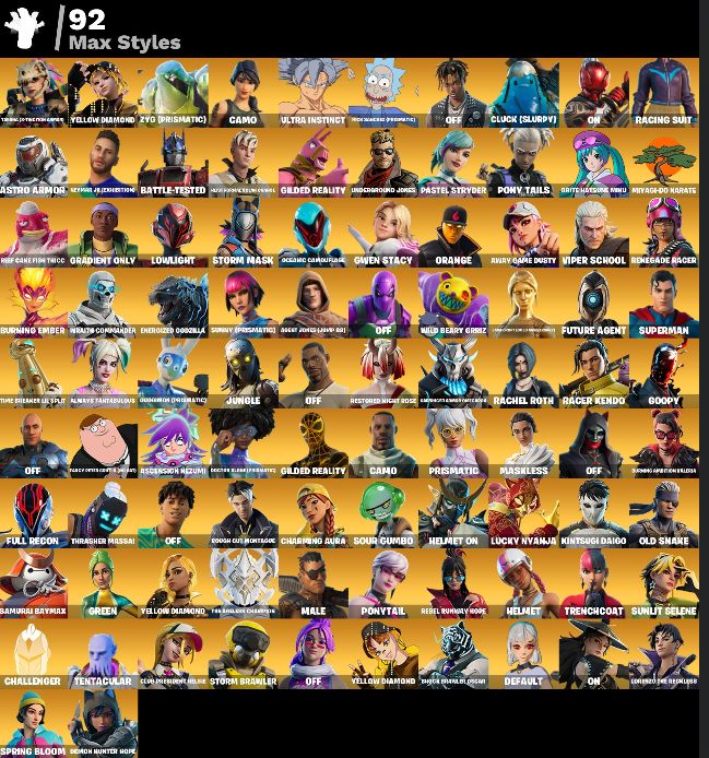 CONTA OG|252 SKINS|FNCS RENEGADE|NEYMAR|LARA CROFT|CANDY AXE|LAUGHT IT UP