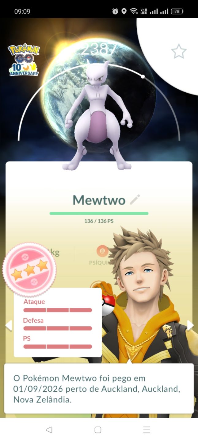Nível 47 e9 mewtwo,armadura e 3 mewtwo normal 1 mewtwo normal 100%,