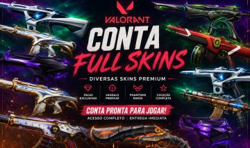 Conta Valorant Full Skins | Vandal, Phantom, Faca e Muito Mais