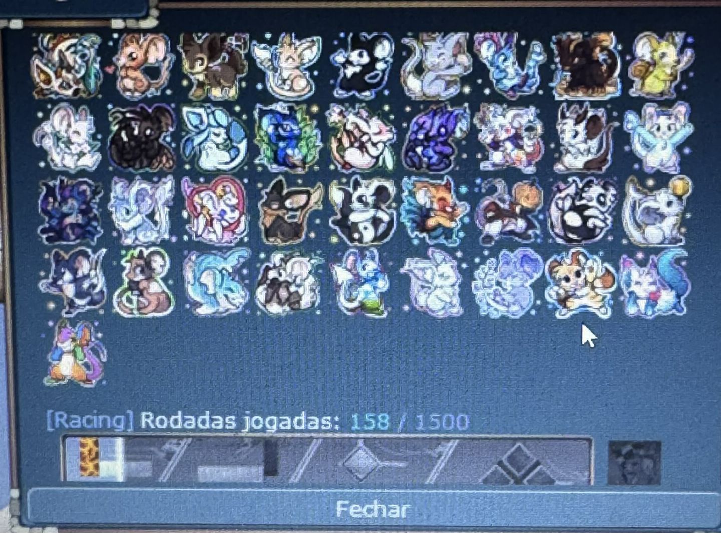 Conta mice disponível com vários pelos