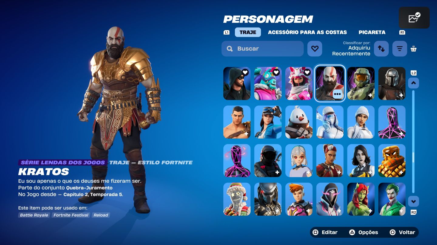 Conta OG Fortnite, Salve o Mundo fundador, pode acessar em todas as plataformas.