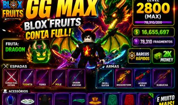 Conta de Blox Fruits level máximo