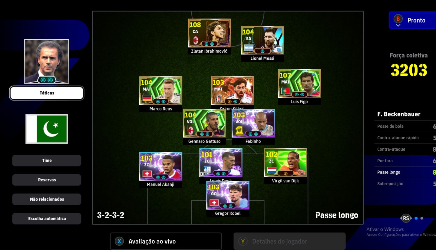 EFootball Steam Força Coletiva 3203 | Ibrahimovi 108, Messi e Lendas!