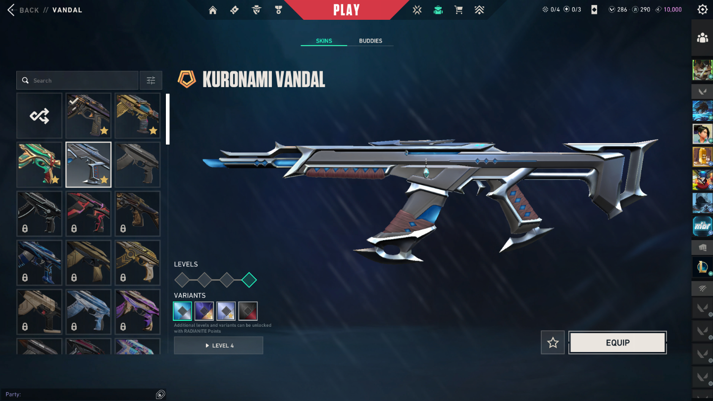 VALOR NEGOCIÁVEL!!! - CONTA DE VALORANT, LVL 190+, 600R$ EM SKINS