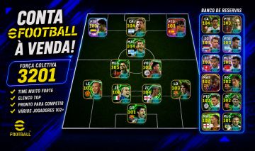 CONTA DE EFOOTBALL DE 3201 PARA UM BOM COMEÇO