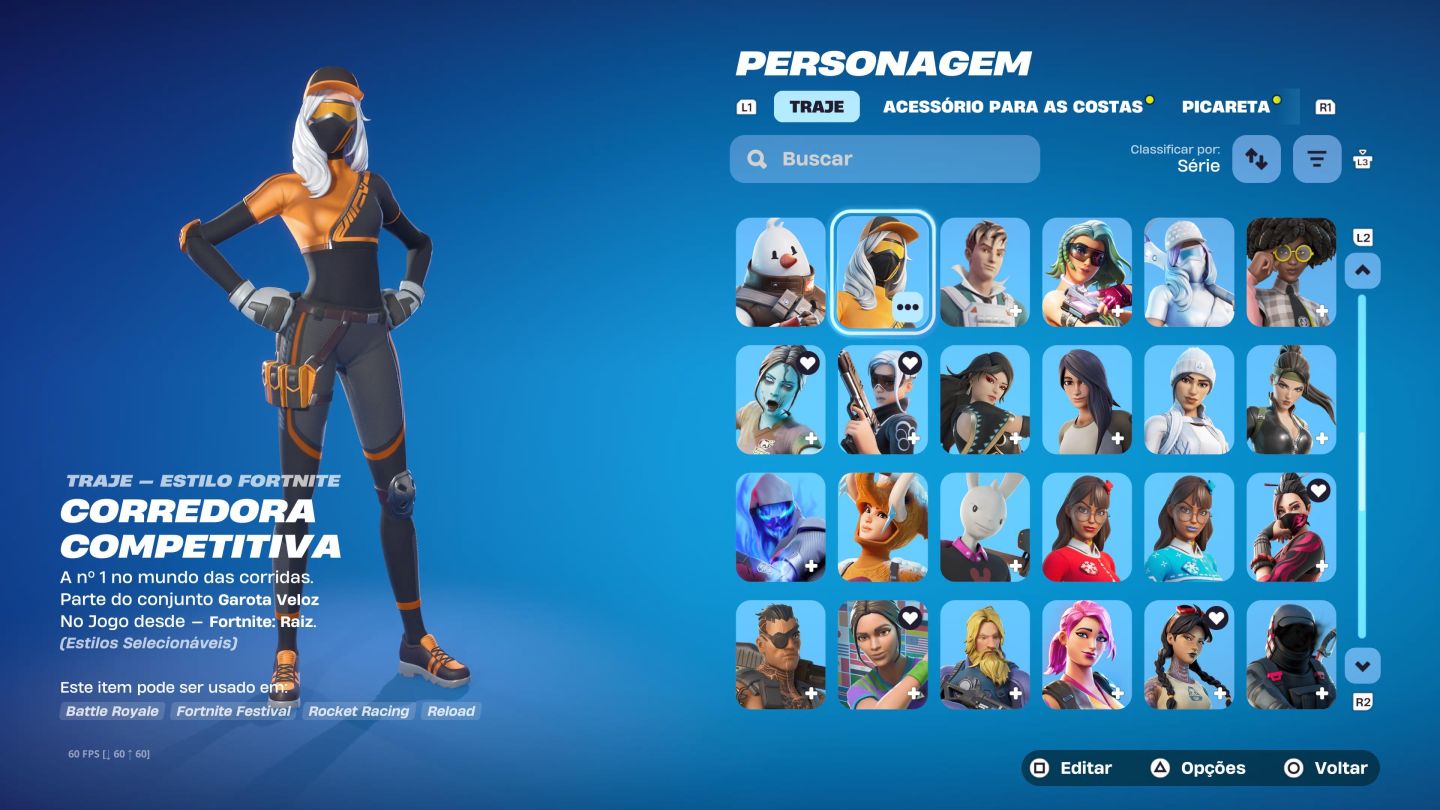 Conta try hard fortinite com passe do tony stark completo e machado do kratos