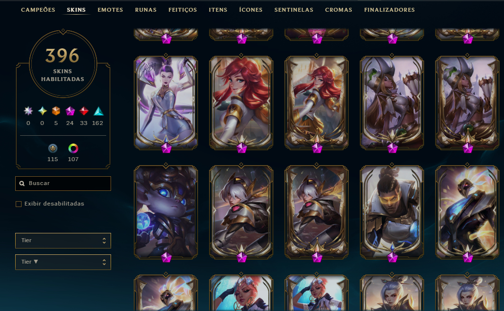 Conta mestre mts skin de lol e skins de valorant!