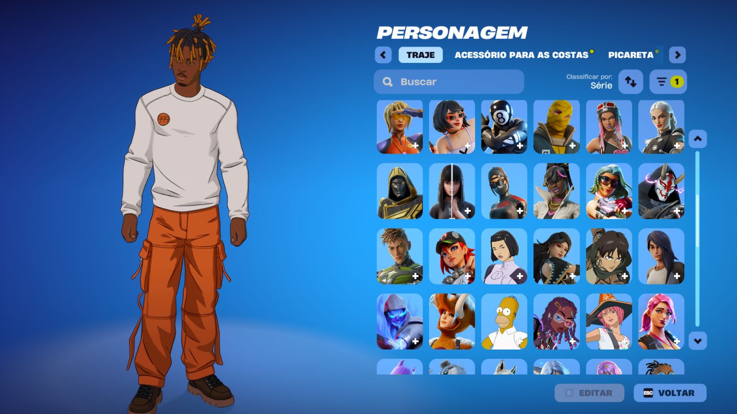 CONTA FORTNITE PREMIUM FULL ACESSO | 91 SKINS | 440 GESTOS | 153 PICARETAS