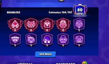 Brawl Stars Conta 85K+ | 104 Brawlers | Muitas Skins