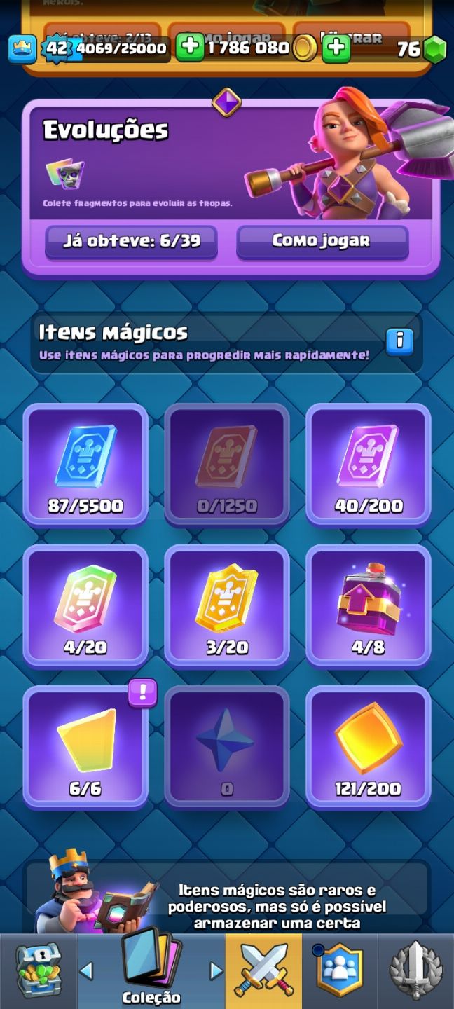 CONTA calsh 9k todos os personagens