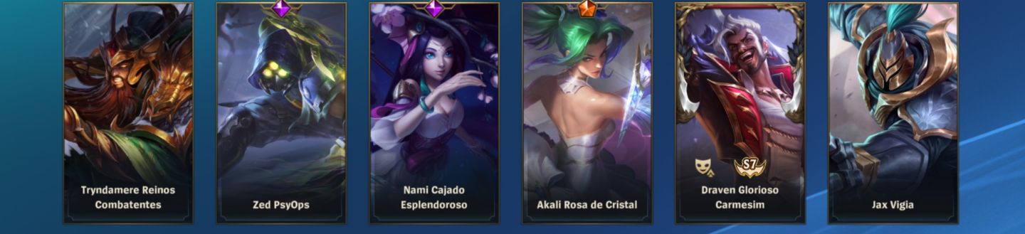 CONTA Wild rift- grão mestre todos os campeões e 110 skins lendárias