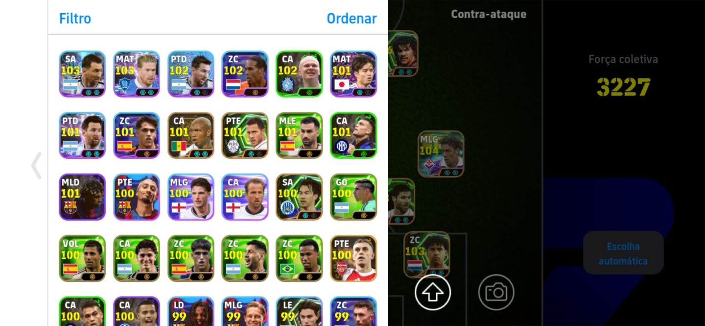 CONTA eFOOTBALL | MALDINI + GULLIT | FORÇA COLETIVA 3226 | TIME COMPLETO
