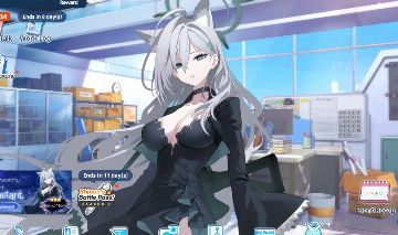 Conta Blue Archive com vários personagens