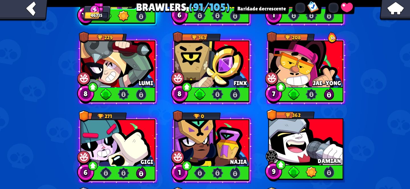 Conta de Brawl stars 46K de troféus