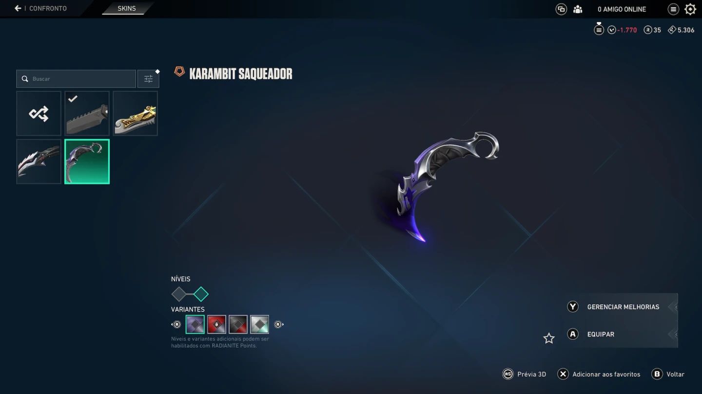 CONTA VALORANT - FACA REMASTER - SKINS MAIS DESEJADAS!