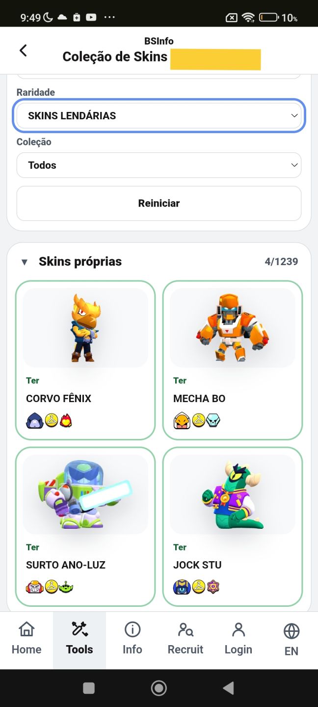 CONTA BRAWL STARS | LEIA DESCRIÇÃO