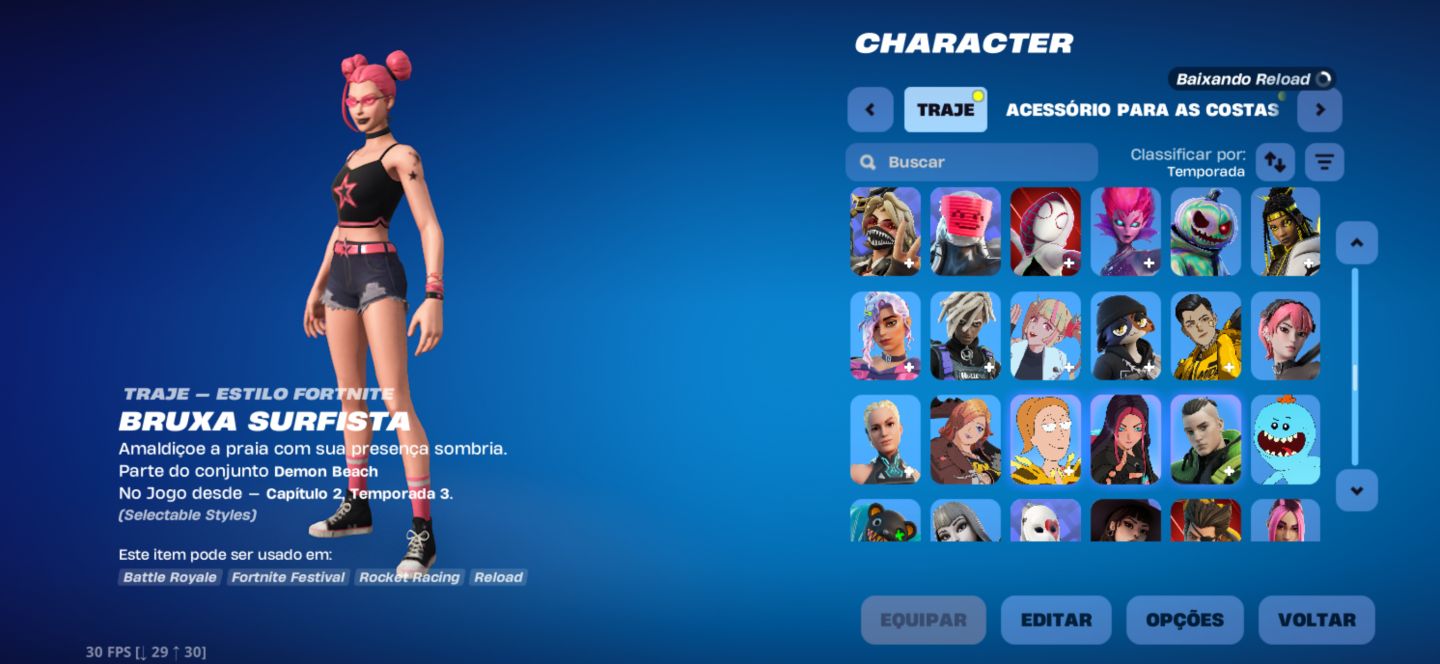 CONTA FORTNITE +450SKINS +PICARETAS LARA CROFT MTO MAIS