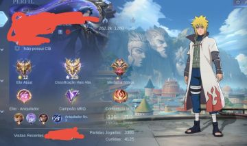 Conta com 312 skin mobile legends