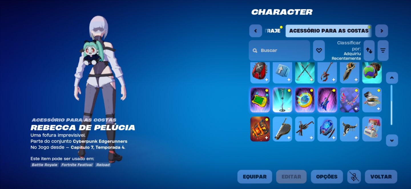 Conta epic games com skins de fortinite, saldo na conta e Hogwarts Legacy