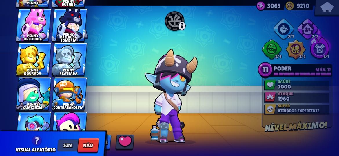 CONTA RARA - BRAWL STARS de 2018 com Colette Trixie/Star Shelly.