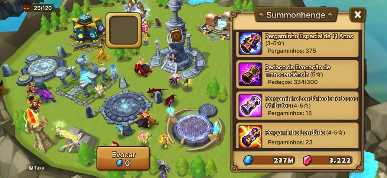 Summoners War - Mega Summonada 2000+ Pergaminhos ! Melhor Preço