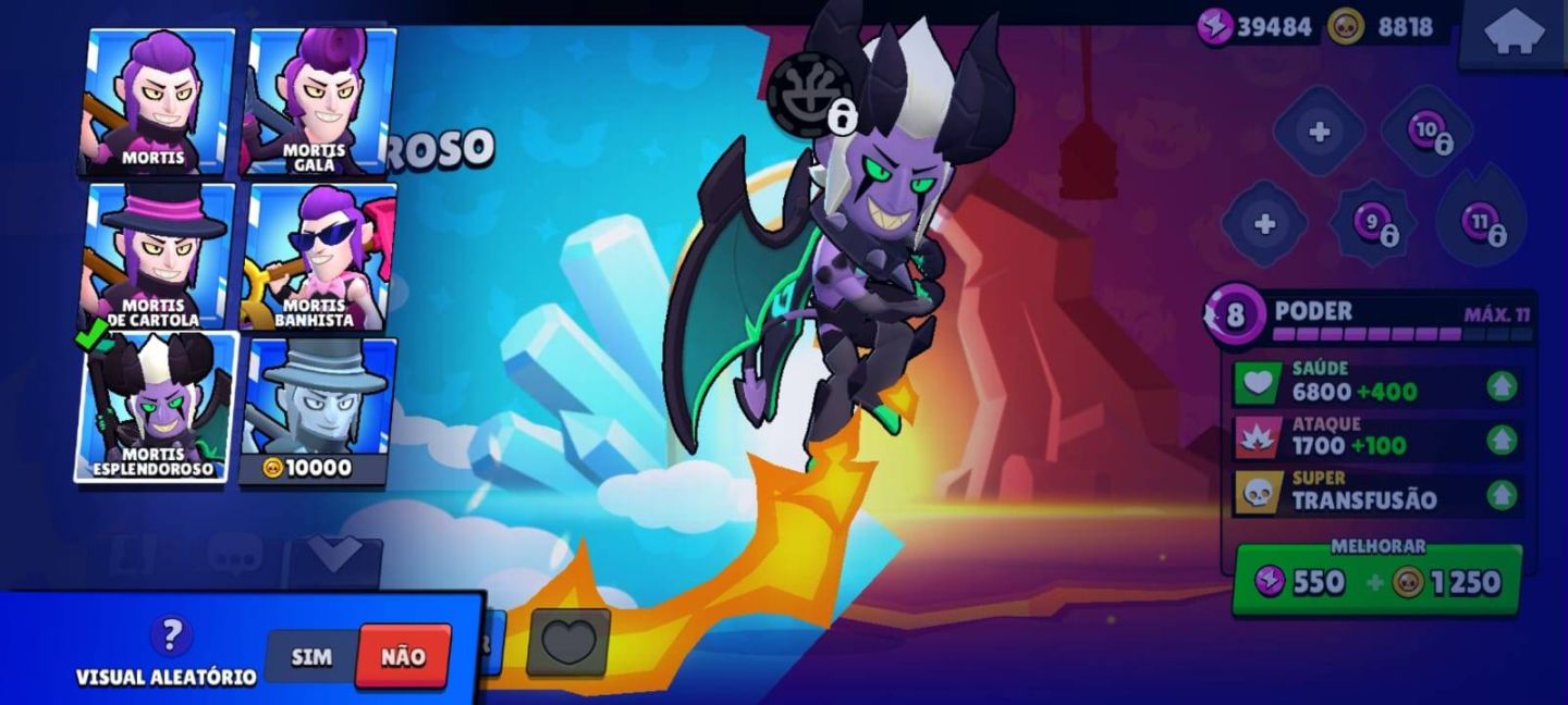 CONTA BRAWL STARS SHELLY ESTELAR 2018