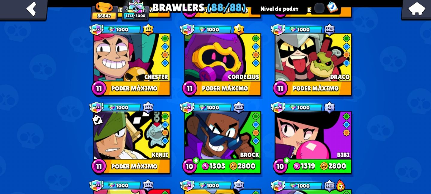 CONTA DE BRAWL STARS COMPLETAMENTE FULL. (DESDE 2018).