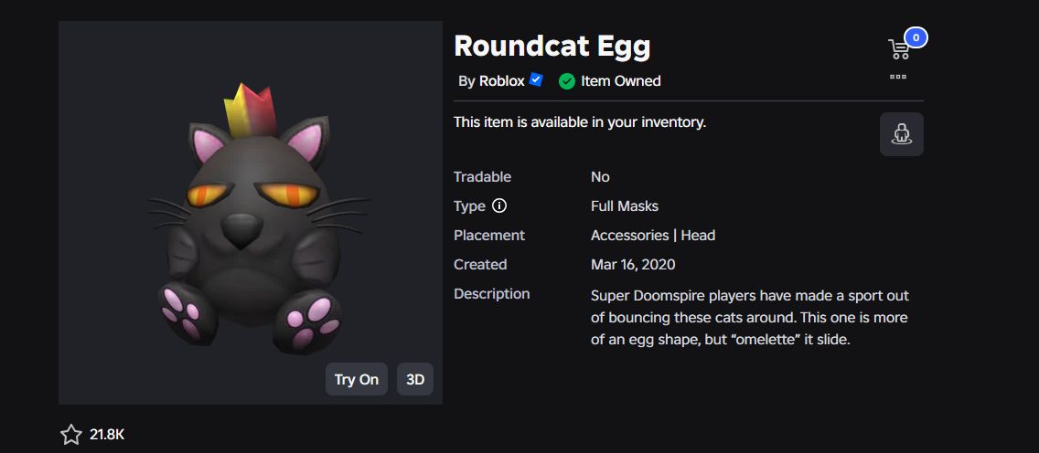CONTA ROBLOX ANTIGA 2019 COM WICKED EGG OF CALAMITY + 25 OFFSALES [UNVERIFIED]