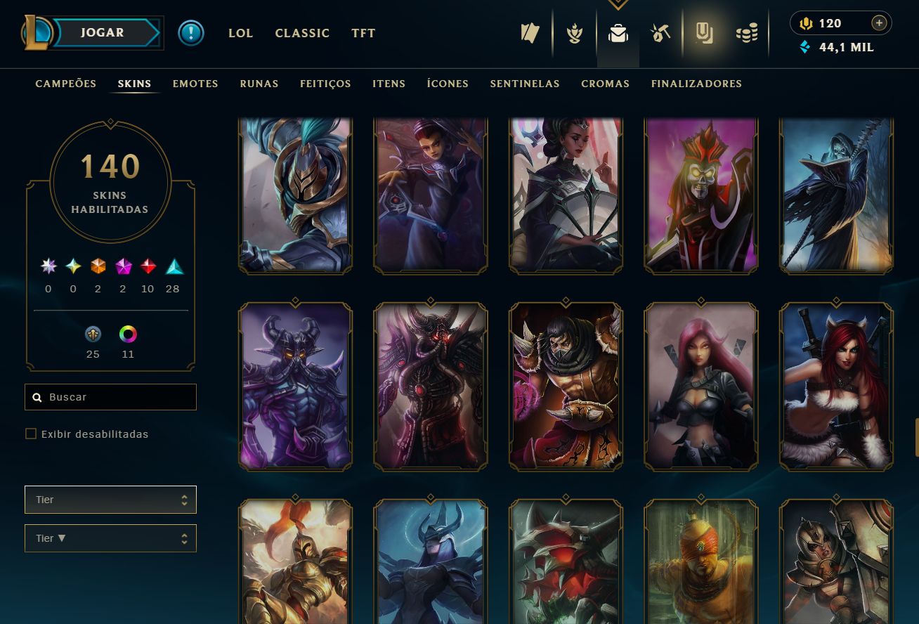 CONTA UNRANKED 2011 - 140 SKIN - FULL CHAMP + PREÇO BAIXISSIMO! - 100% SEGURA!