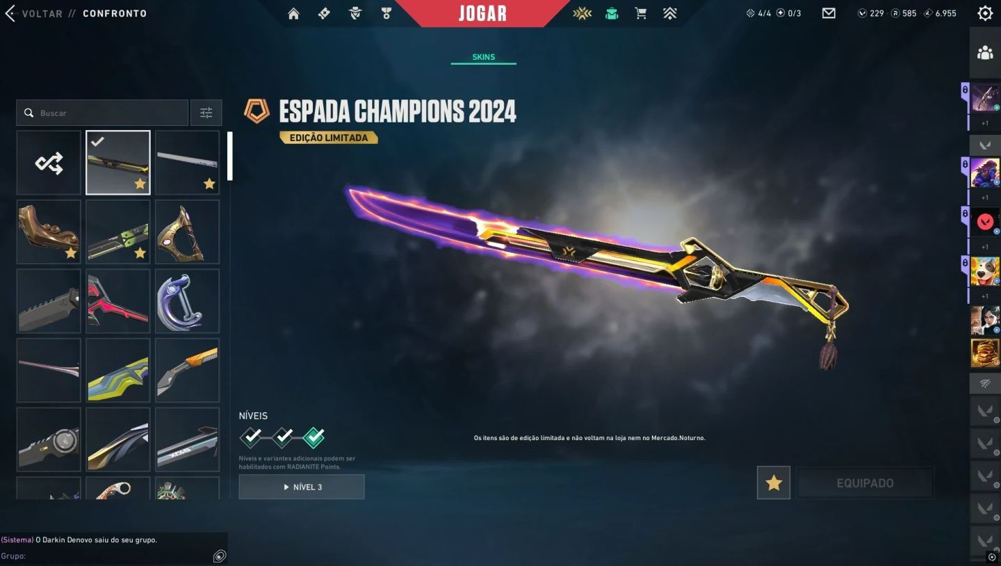 Conta (Negociavel)rara Champions 22/23/24 +2500 Gasto+mmr Top