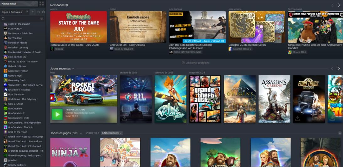 Conta Steam com Rocket League e 11 anos de serviço, LEIA A DESCRIÇÂO!!